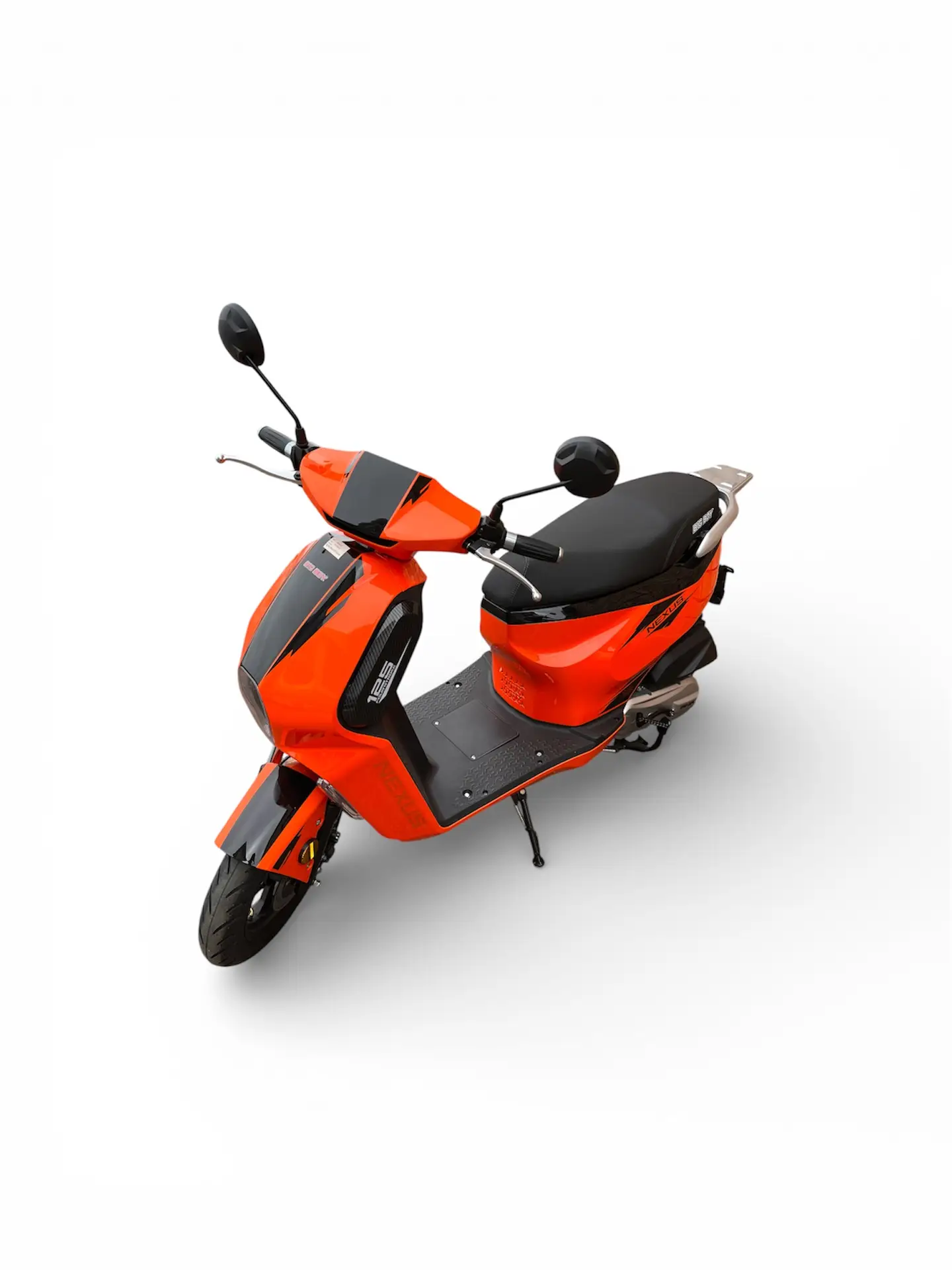 Tala, an orange Big Boy Nexus 125cc scooter